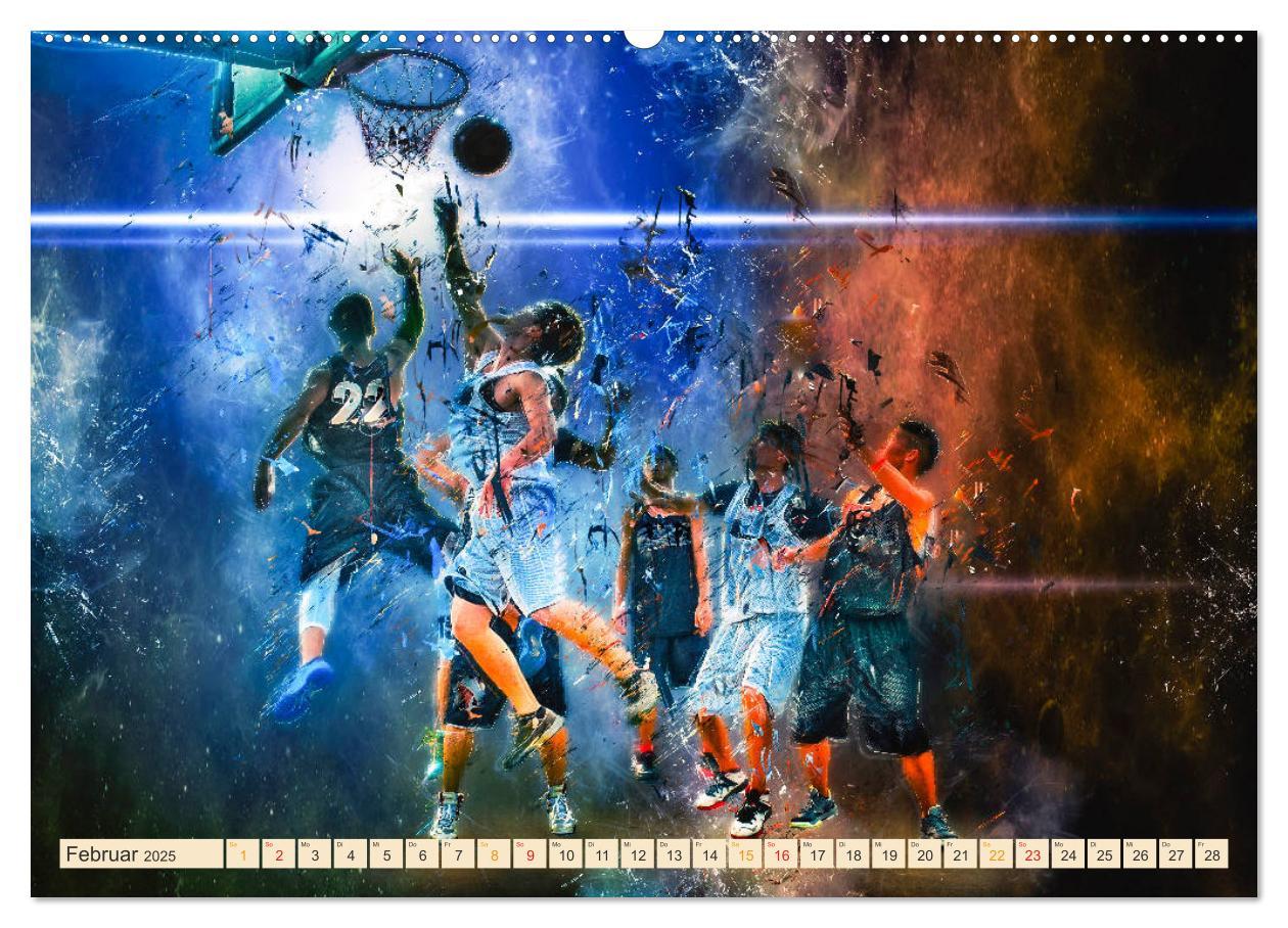 Bild: 9783435324774 | Basketball extrem (Wandkalender 2025 DIN A2 quer), CALVENDO...