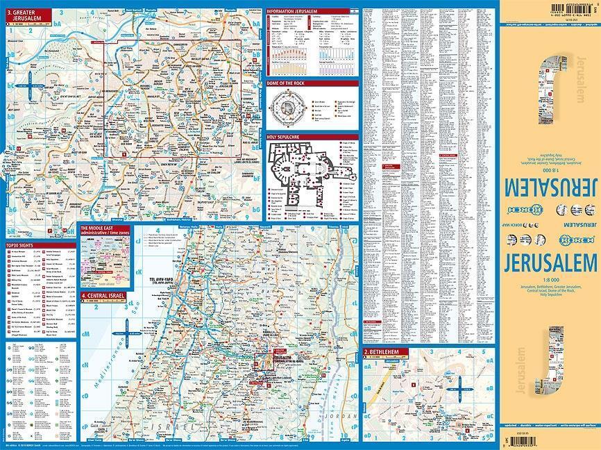 Bild: 9783866093324 | Jerusalem 1 : 8 000 | (Land-)Karte | Borch Maps | Deutsch | 2005