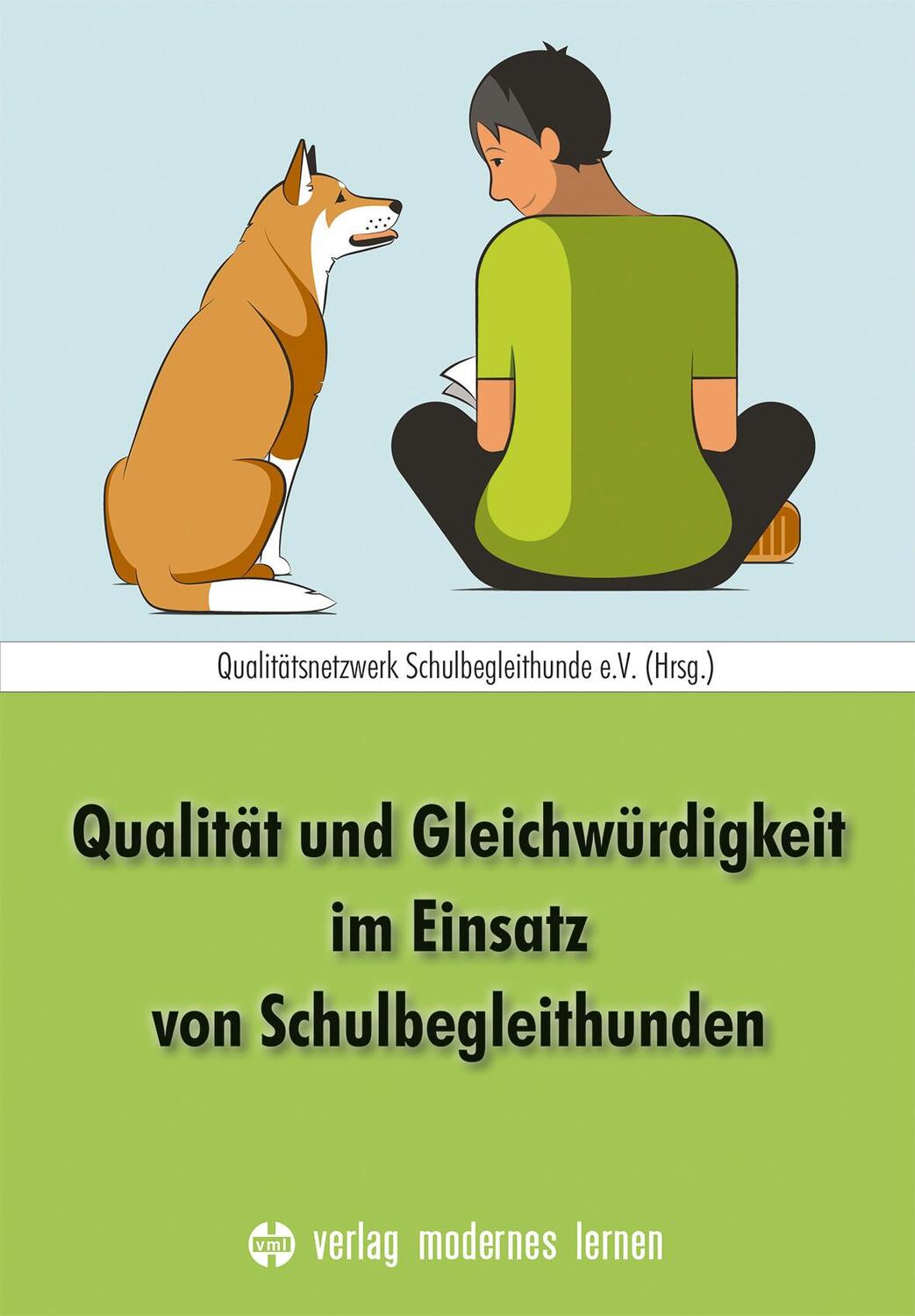 Cover: 9783808009413 | Qualität und Gleichwürdigkeit im Einsatz von Schulbegleithunden | V.