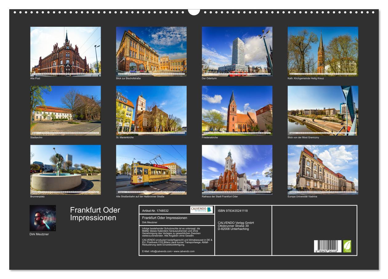 Bild: 9783435241118 | Frankfurt Oder Impressionen (Wandkalender 2025 DIN A2 quer),...