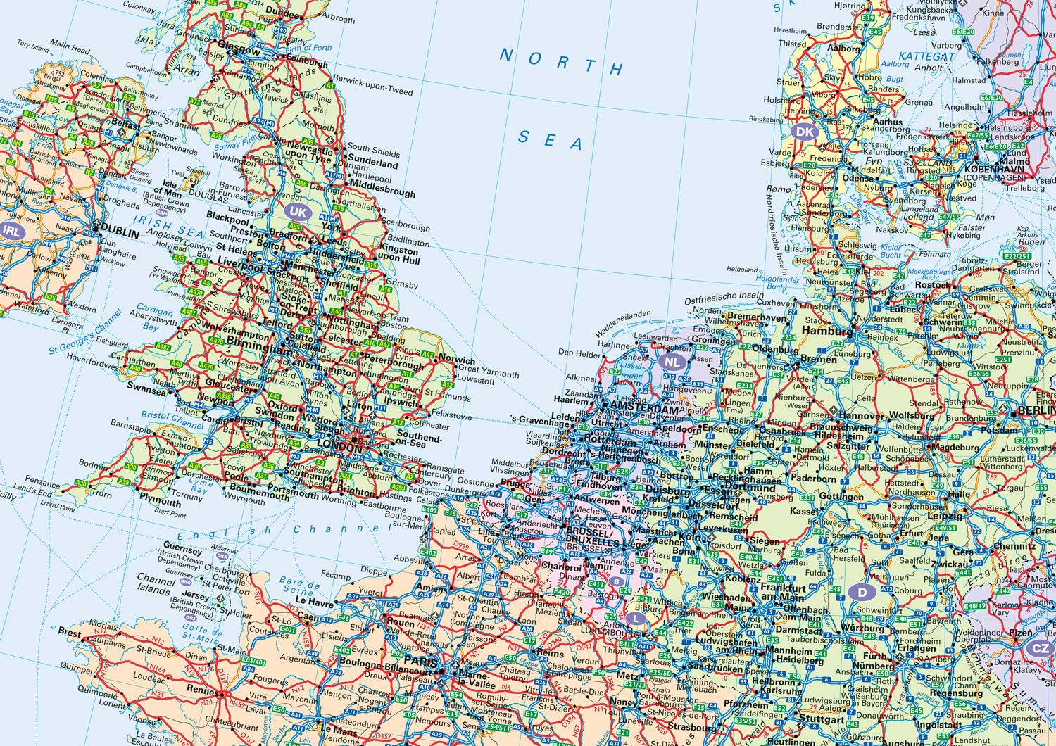 Bild: 9780008716479 | Collins Road Map of Europe | Folded Map | Collins Maps | (Land-)Karte