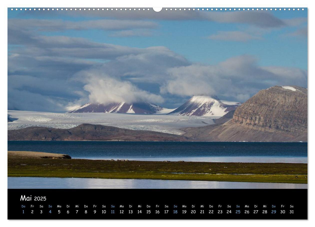 Bild: 9783435773077 | Spitzbergen (Wandkalender 2025 DIN A2 quer), CALVENDO Monatskalender