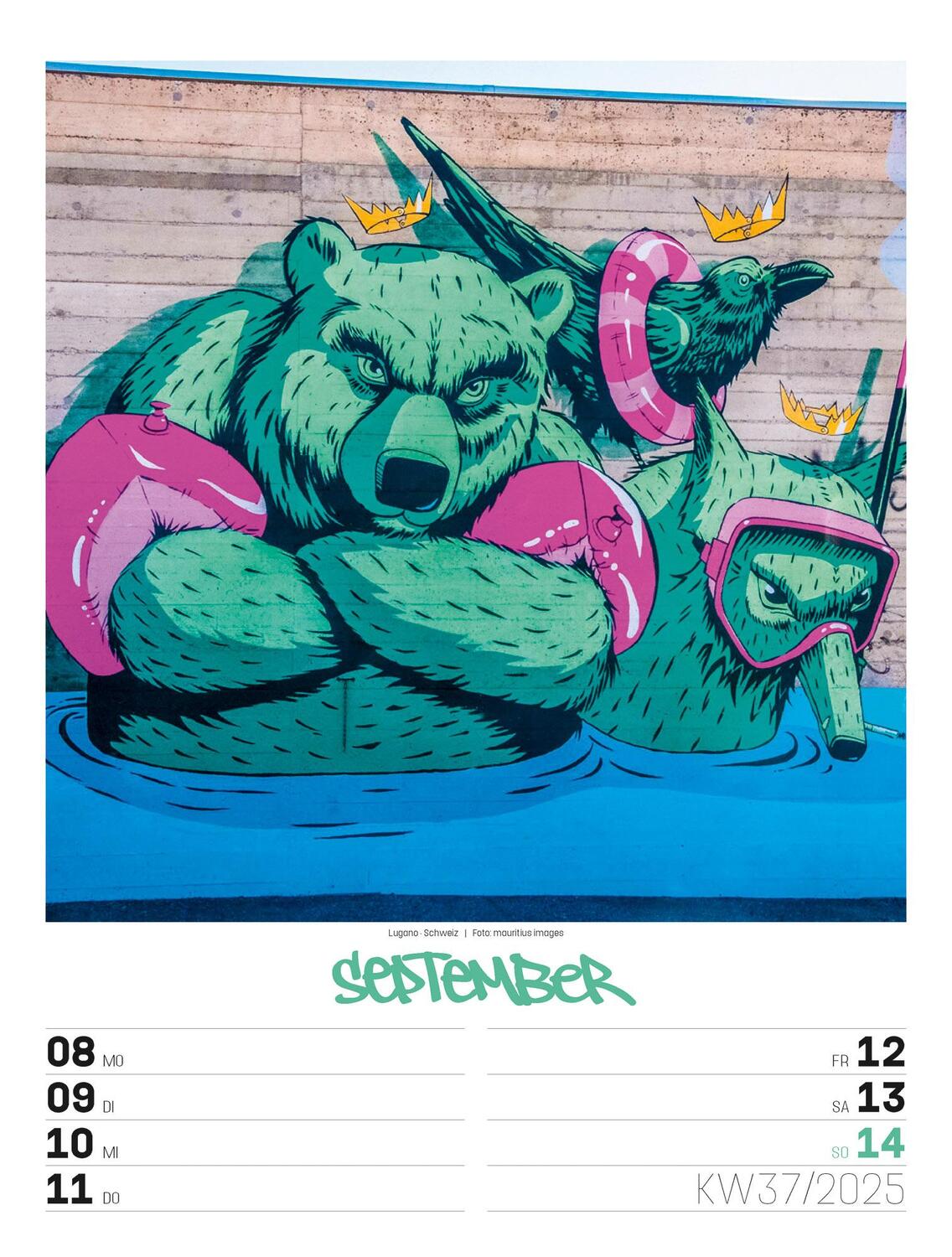 Bild: 9783838435299 | Street Art - Graffiti - Wochenplaner Kalender 2025 | Kunstverlag