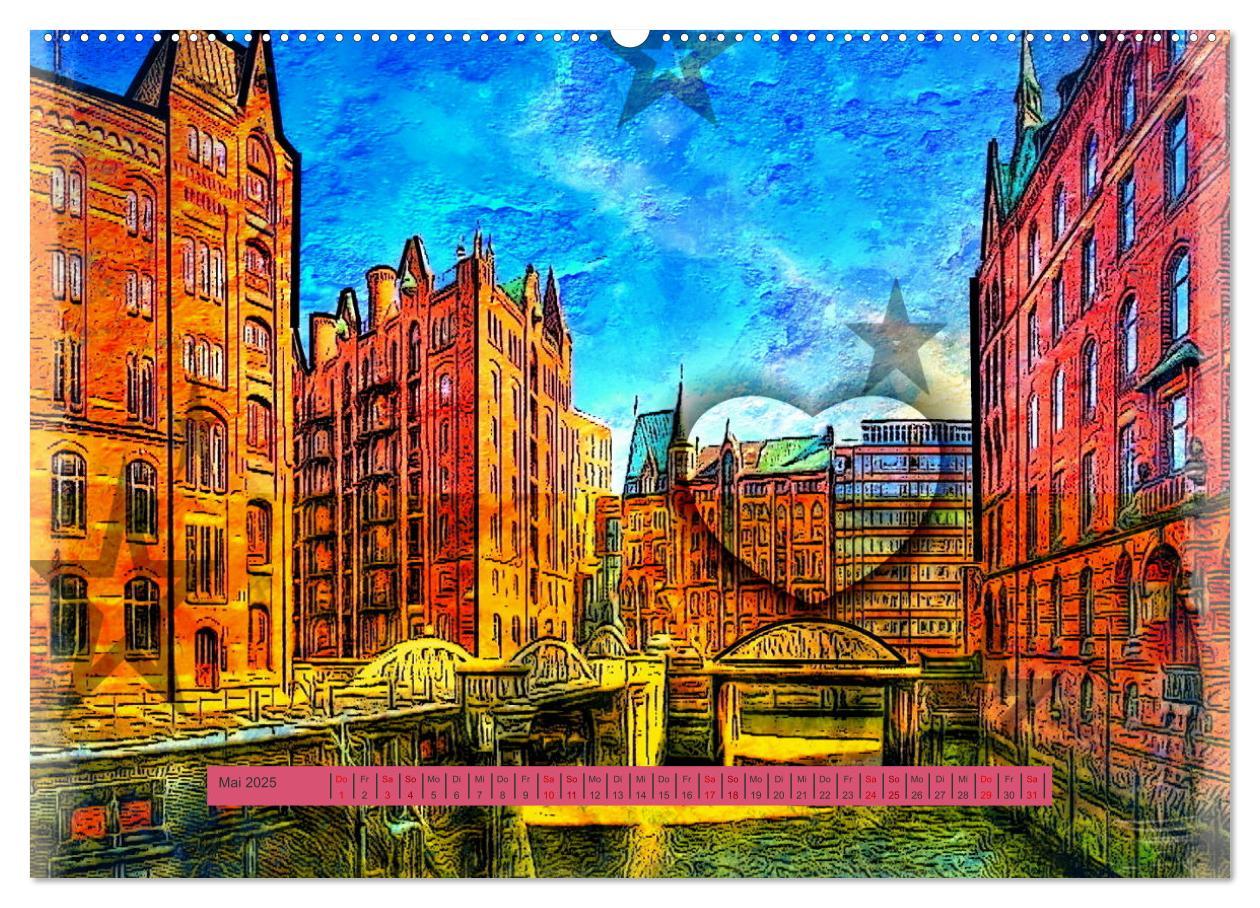 Bild: 9783435074679 | In Hamburg sagt man ... (Wandkalender 2025 DIN A2 quer), CALVENDO...