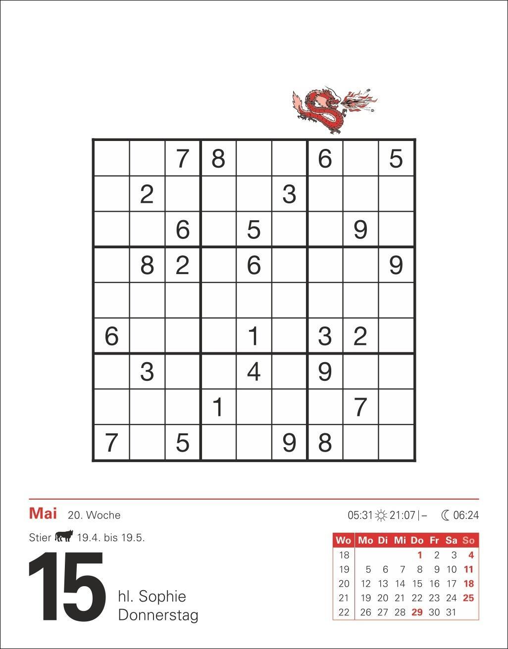 Bild: 9783840033926 | Sudoku Tagesabreißkalender 2025 - Das Kult-Rätsel aus Japan | Krüger