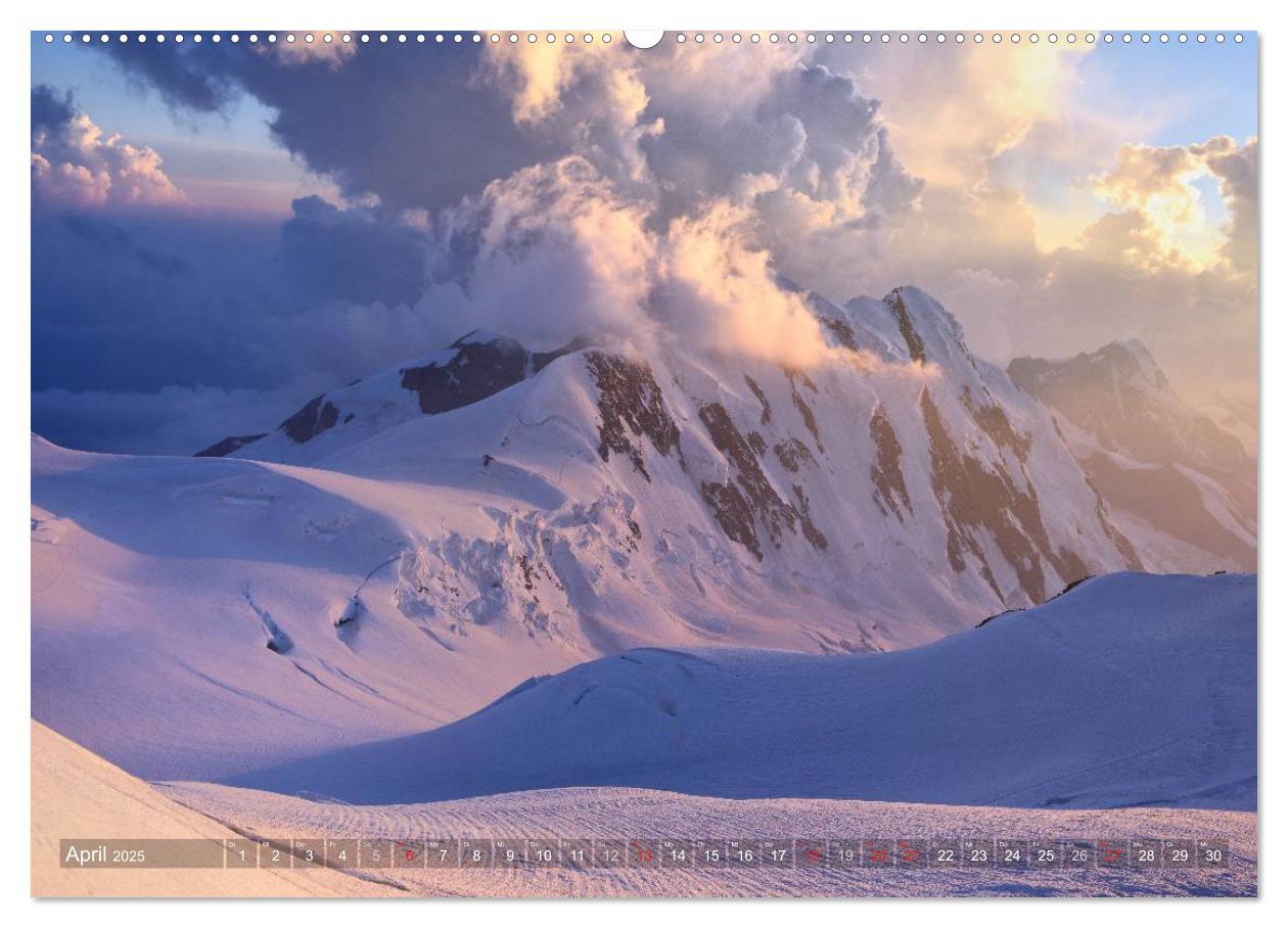 Bild: 9783435583881 | Monte Rosa (Wandkalender 2025 DIN A2 quer), CALVENDO Monatskalender