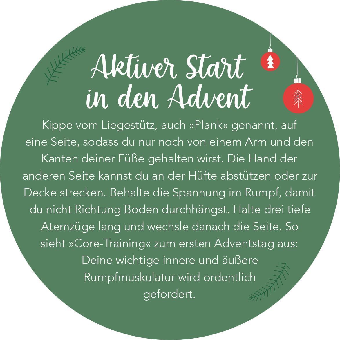 Bild: 9783845849300 | Adventskalender in der Dose. Fit im Advent | 24 Übungen für jeden Tag