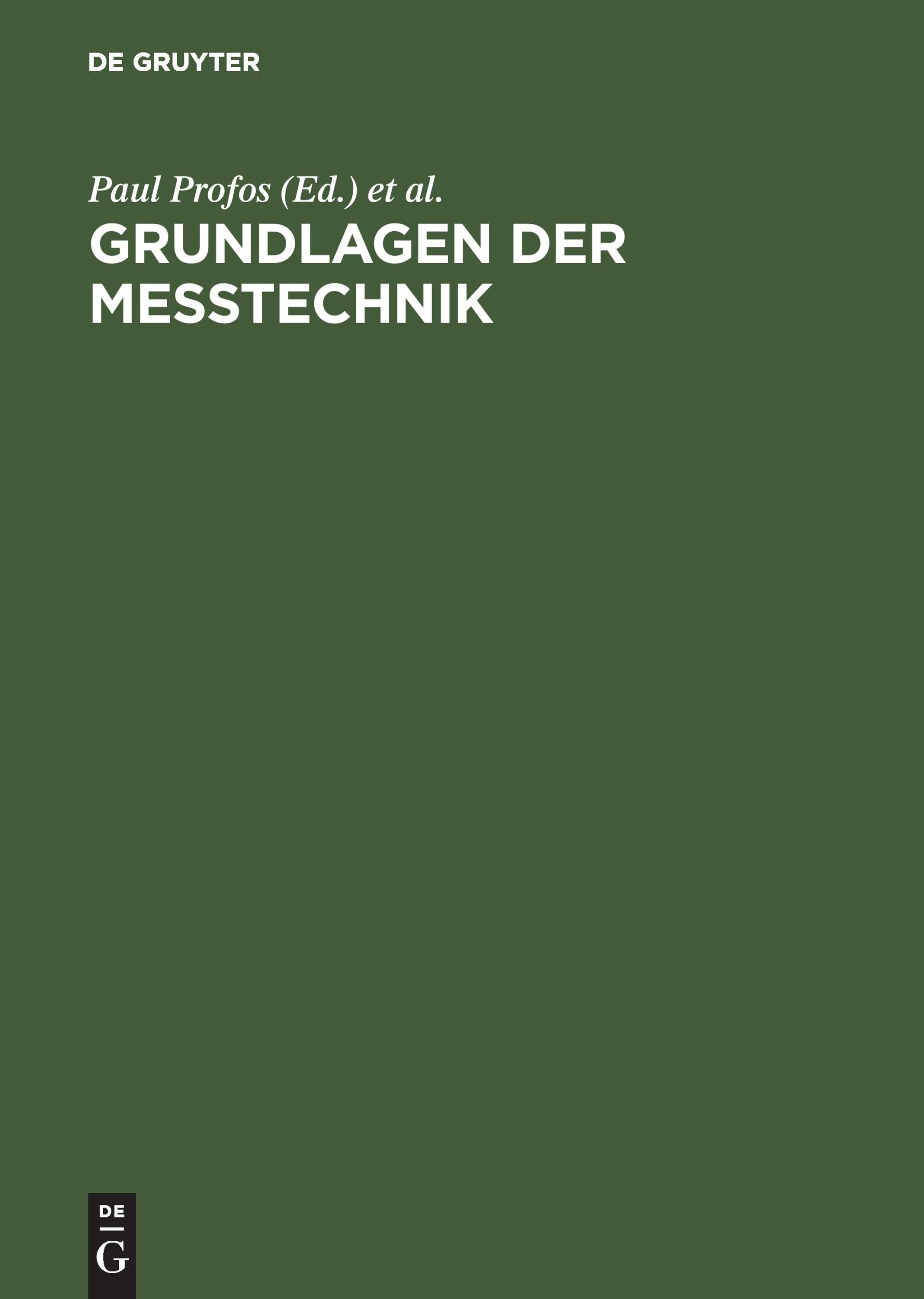 Cover: 9783486241488 | Grundlagen der Meßtechnik | Tilo Pfeifer (u. a.) | Buch | XIII | 1997