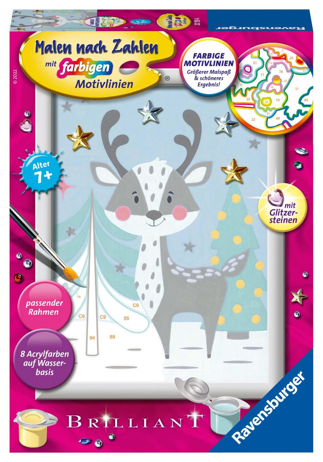 Cover: 4005556201594 | Ravensburger Malen nach Zahlen 20159 - Niedlicher Hirsch - Kinder...