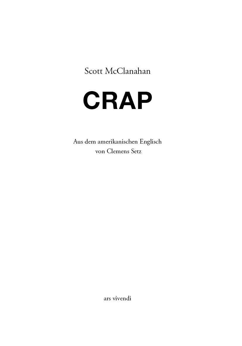 Bild: 9783747202227 | Crap | Roman | Scott McClanahan | Buch | 195 S. | Deutsch | 2021