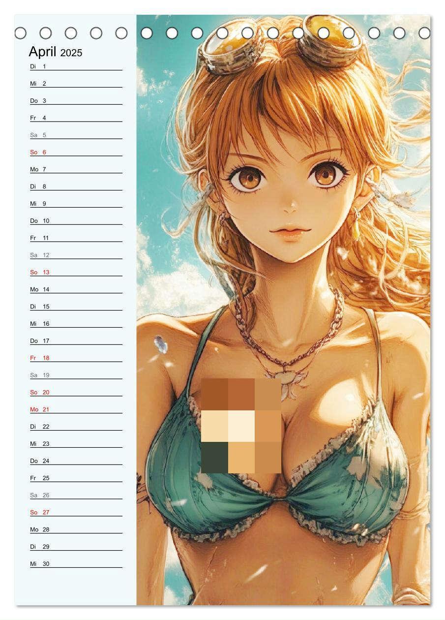 Bild: 9783457204900 | Manga Erotik. Sexy Cartoon-Girls (Tischkalender 2025 DIN A5 hoch),...