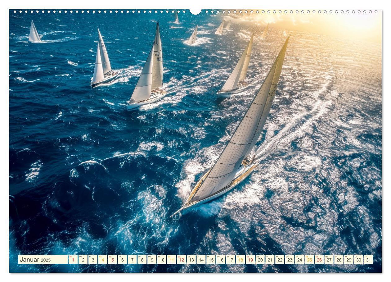 Bild: 9783383779619 | Segeln - schöne Momente (Wandkalender 2025 DIN A2 quer), CALVENDO...