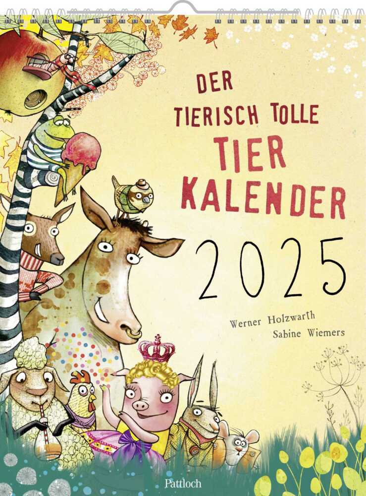 Cover: 4260308345166 | Wandkalender 2025: Der tierisch tolle Tierkalender | Werner Holzwarth