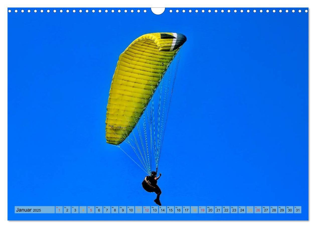 Bild: 9783435591367 | Frei sein - Paragliding (Wandkalender 2025 DIN A3 quer), CALVENDO...