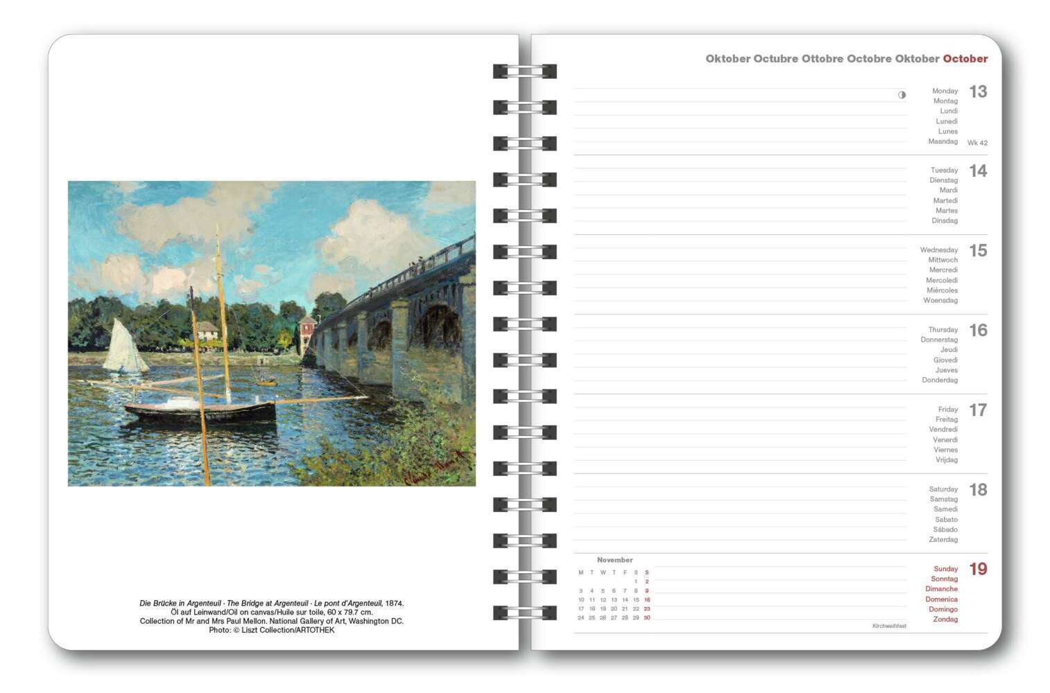 Bild: 4002725994714 | N NEUMANNVERLAGE - Claude Monet 2025 Diary, 16,5x21,6cm,...