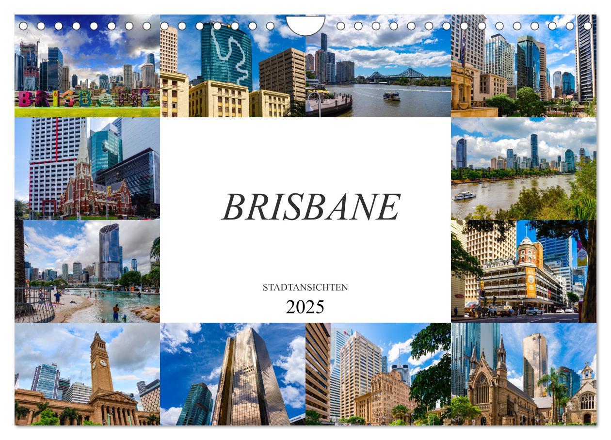 Cover: 9783435246632 | Brisbane Stadtansichten (Wandkalender 2025 DIN A4 quer), CALVENDO...