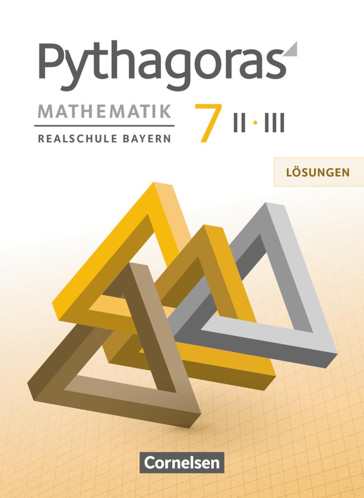 Cover: 9783060411399 | Pythagoras 7. Jahrgangsstufe (WPF II/III) - Lösungen zum Schülerbuch