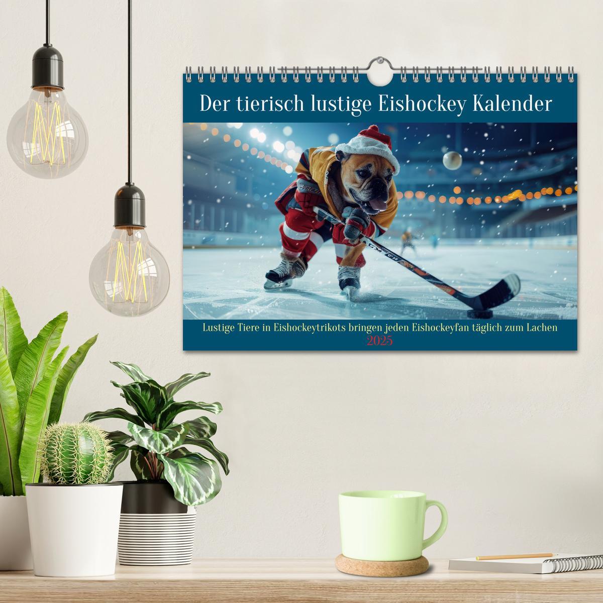 Bild: 9783457160633 | Der tierisch lustige Eishockey Kalender (Wandkalender 2025 DIN A4...