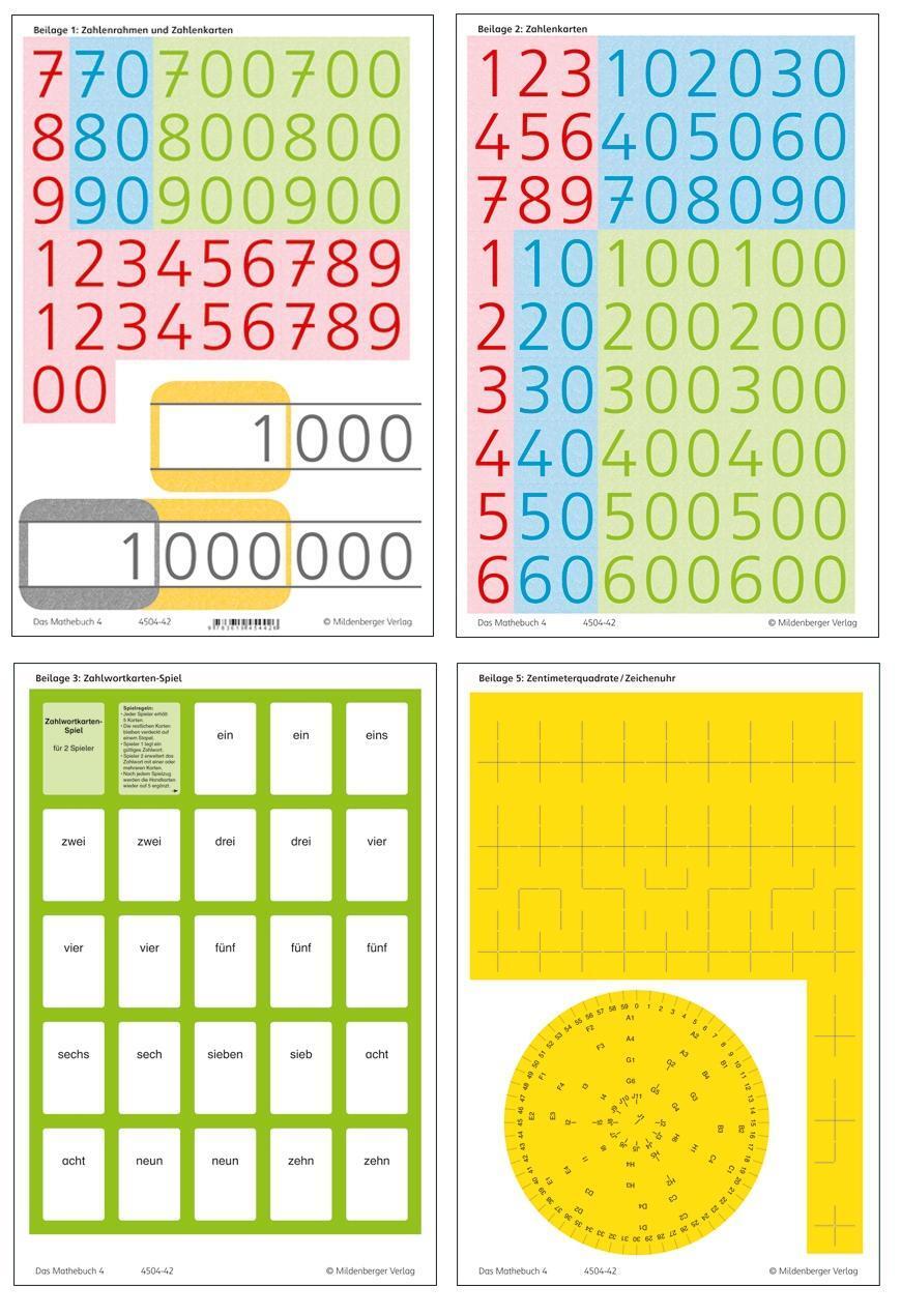 Cover: 9783619454723 | Das Mathebuch 4 - Arbeitsbeilagen · Ausgabe Bayern | Keller (u. a.)