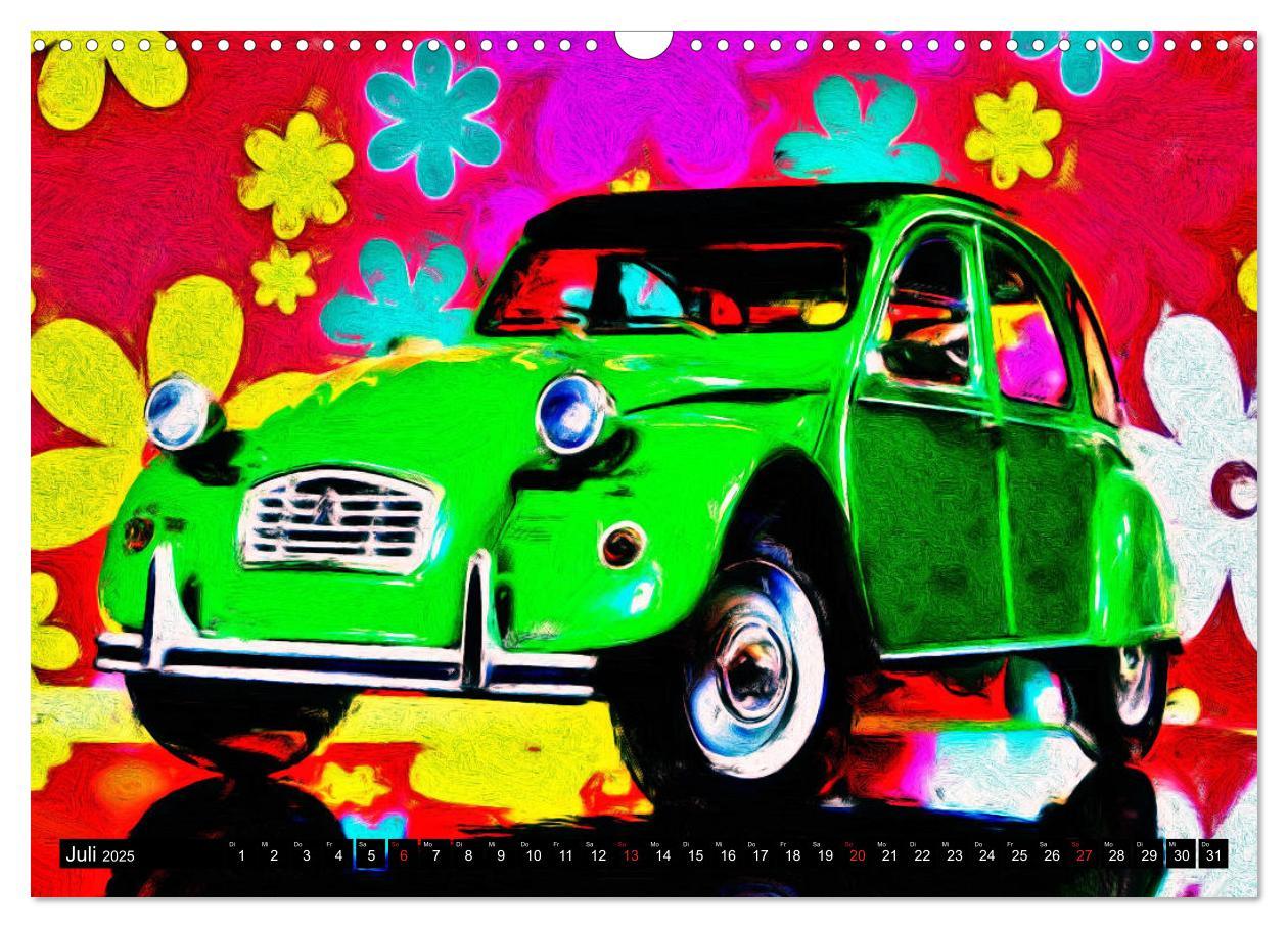 Bild: 9783435281350 | 70 Jahre 2CV (Wandkalender 2025 DIN A3 quer), CALVENDO Monatskalender