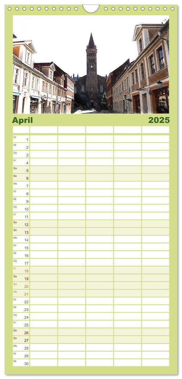 Bild: 9783457118412 | Familienplaner 2025 - Potsdam Kalender mit 5 Spalten (Wandkalender,...