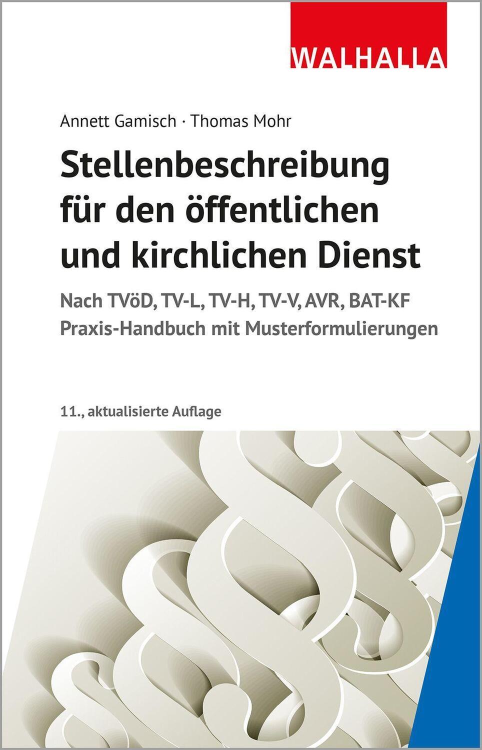 Cover: 9783802915246 | Stellenbeschreibung für den öffentlichen und kirchlichen Dienst | Buch