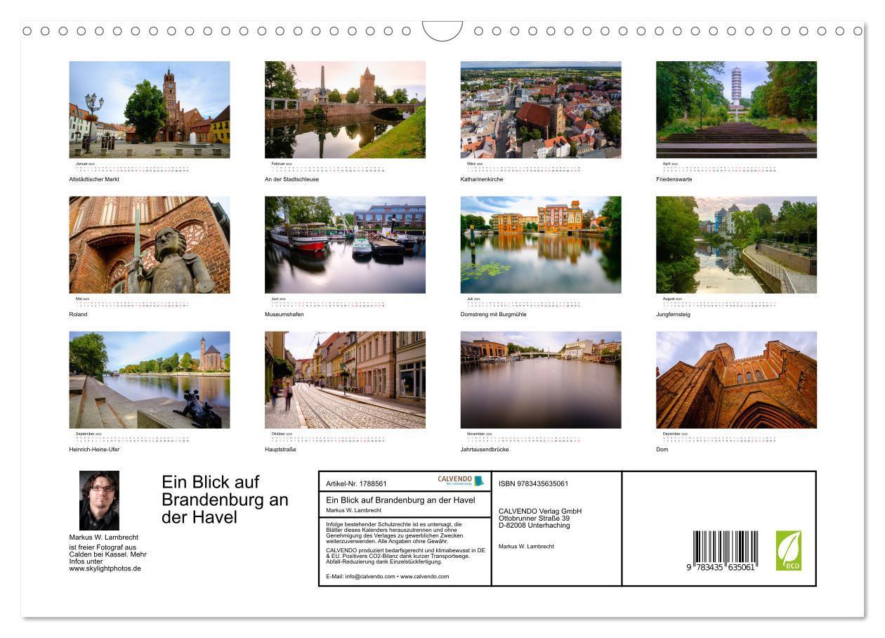 Bild: 9783435635061 | Ein Blick auf Brandenburg an der Havel (Wandkalender 2025 DIN A3...