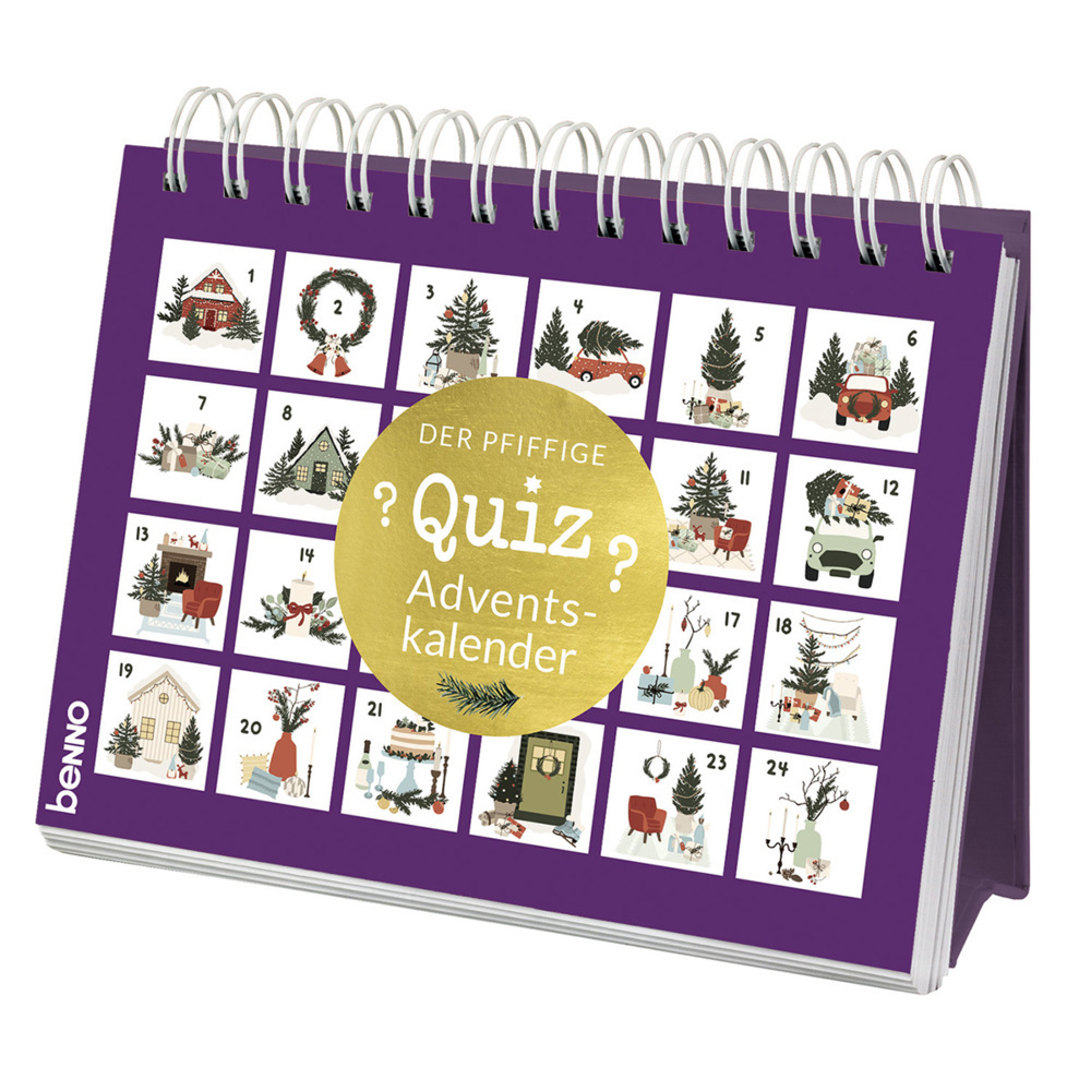 Cover: 9783746263915 | Der pfiffige Quiz-Adventskalender | Taschenbuch | Spiralbindung | 2023