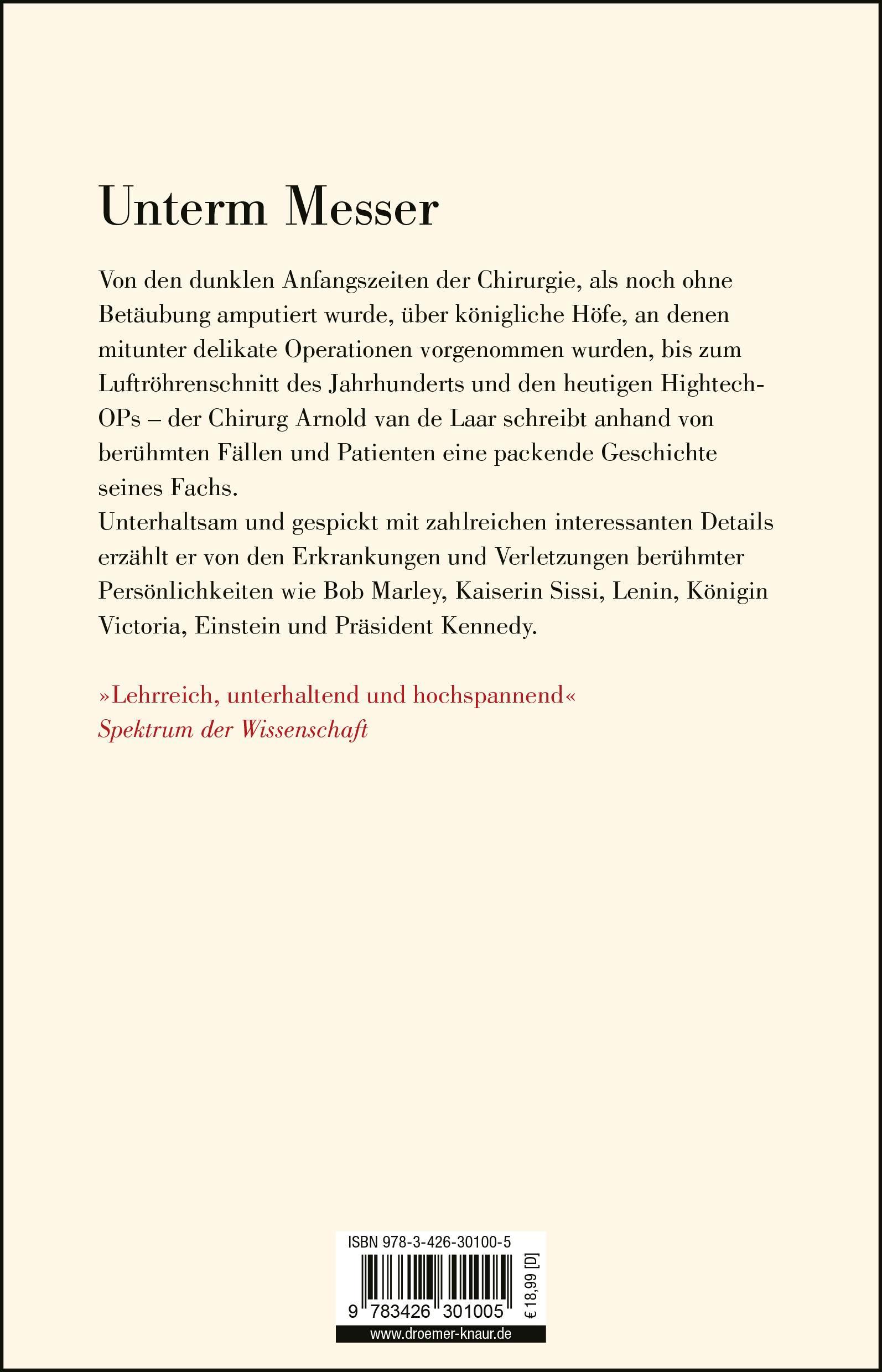 Rückseite: 9783426301005 | Schnitt! | Arnold van de Laar | Taschenbuch | 432 S. | Deutsch | 2016