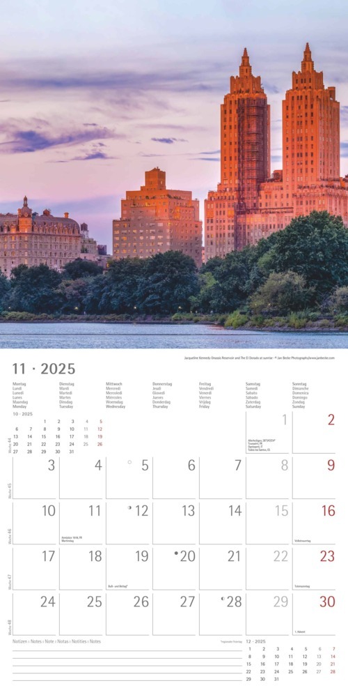 Bild: 4251732340933 | Alpha Edition - New York 2025 Broschürenkalender, 30x30cm,...