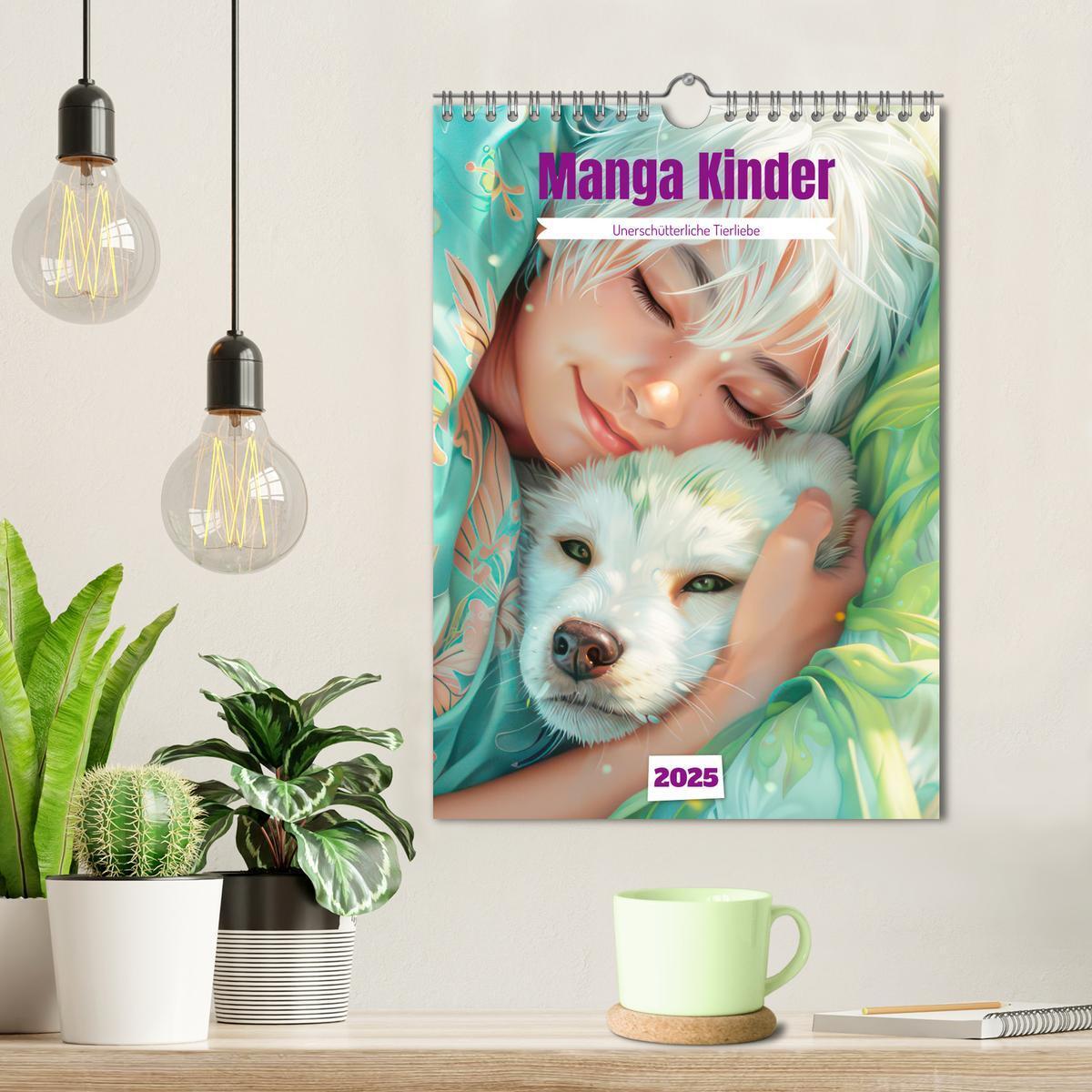 Bild: 9783457158241 | Manga Kinder - Unerschütterliche Tierliebe (Wandkalender 2025 DIN...