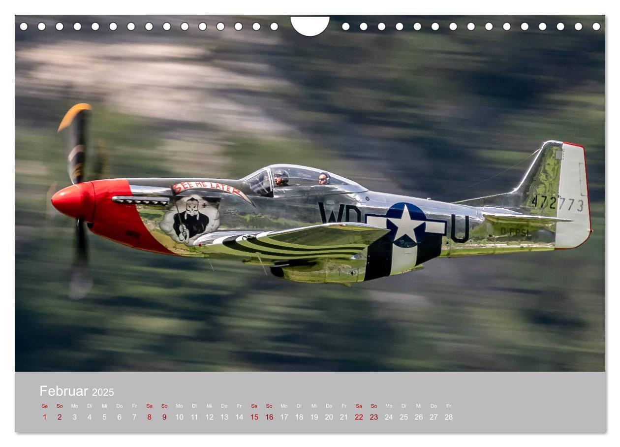 Bild: 9783435148189 | Fliegende Legenden - Warbirds (Wandkalender 2025 DIN A4 quer),...