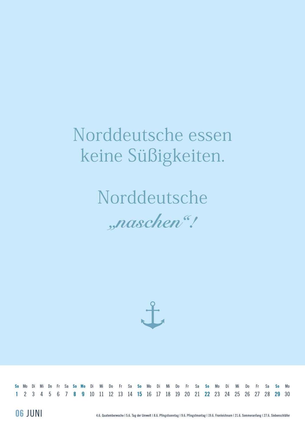 Bild: 4251732342128 | Norddeutsche Sprüche 2025 - Sprüchekalender 29,7x42 cm - die besten...