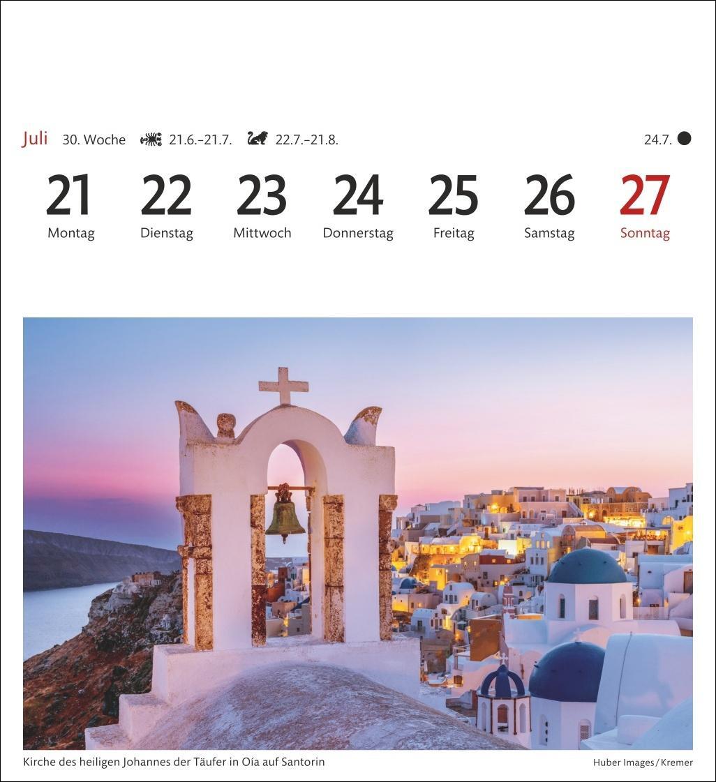 Bild: 9783840033360 | Griechische Inseln Sehnsuchtskalender 2025 - Wochenkalender mit 53...