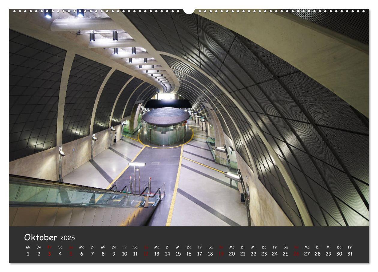 Bild: 9783435317141 | U-Bahn-Stationen des Westens (Wandkalender 2025 DIN A2 quer),...