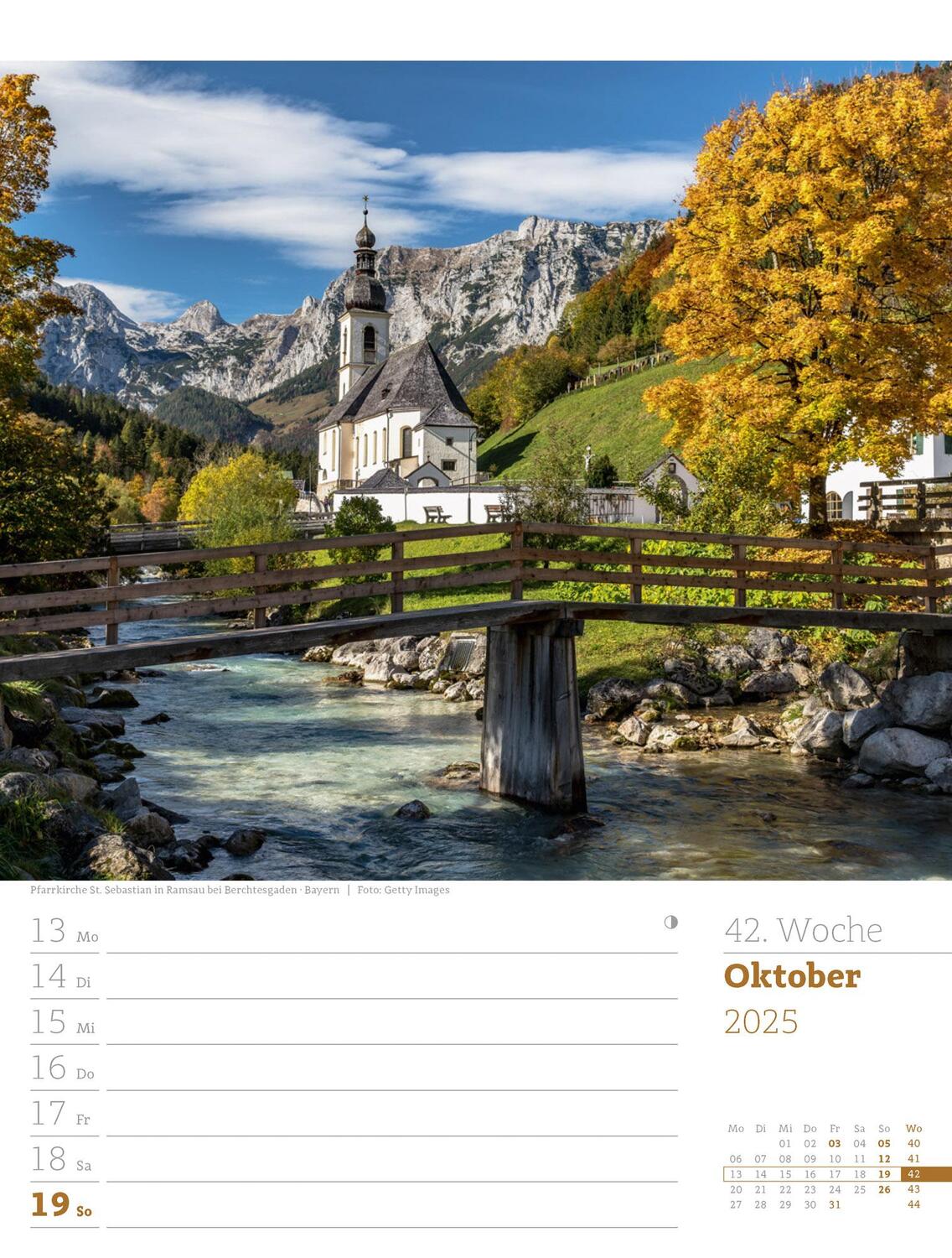 Bild: 9783838435046 | Malerisches Deutschland - Wochenplaner Kalender 2025 | Kunstverlag