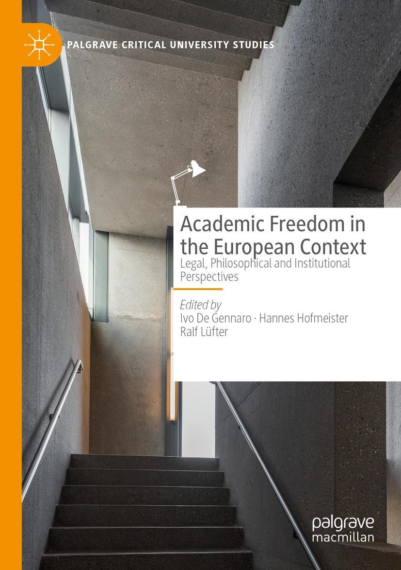 Cover: 9783030869335 | Academic Freedom in the European Context | Ivo De Gennaro (u. a.)