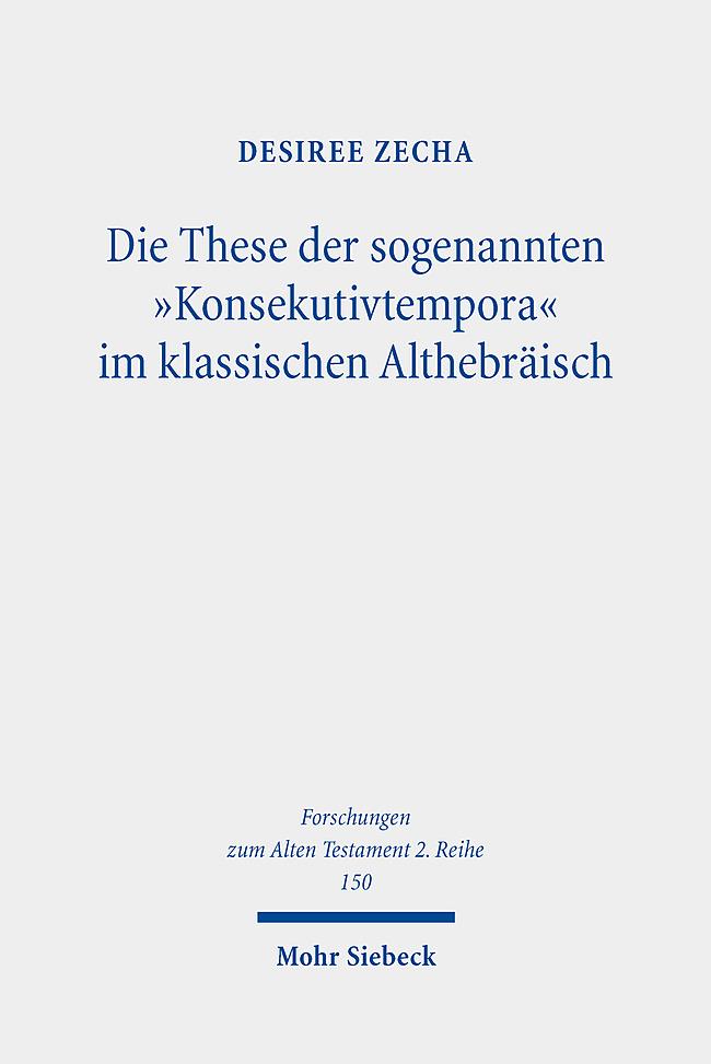 Cover: 9783161631931 | Die These der sogenannten "Konsekutivtempora" im klassischen...