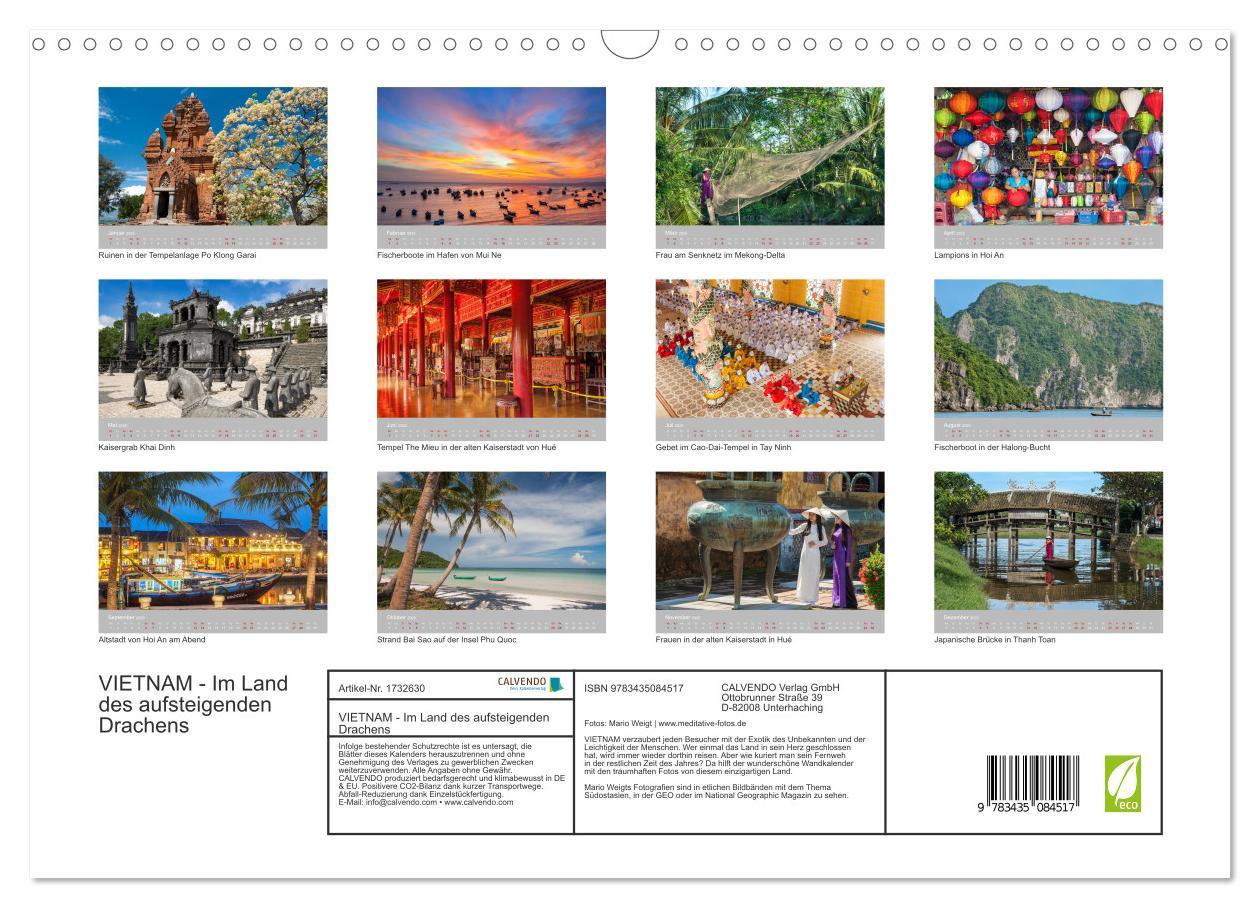 Bild: 9783435084517 | VIETNAM - Im Land des aufsteigenden Drachens (Wandkalender 2025 DIN...