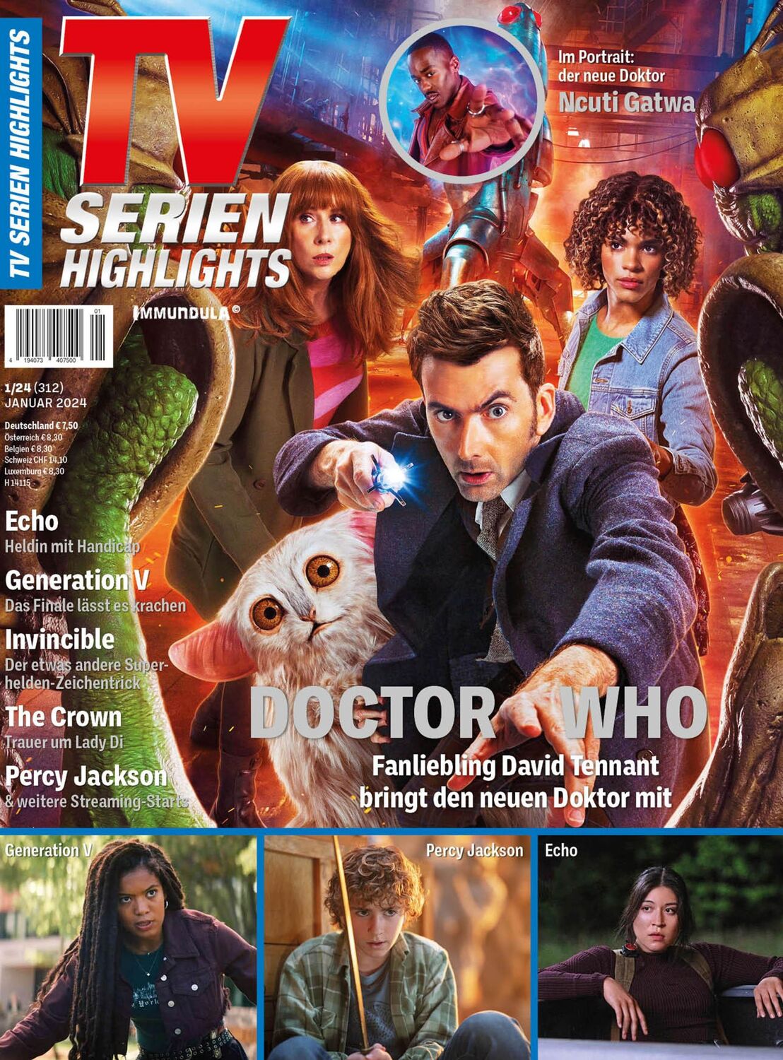 Cover: 9783959365017 | TV SERIENHIGHLIGHTS. Ausgabe Januar 2024 (#312) | Björn Sülter (u. a.)