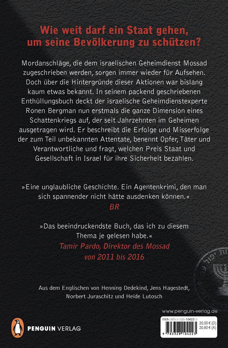 Bild: 9783328104223 | Der Schattenkrieg | Ronen Bergman | Taschenbuch | 864 S. | Deutsch