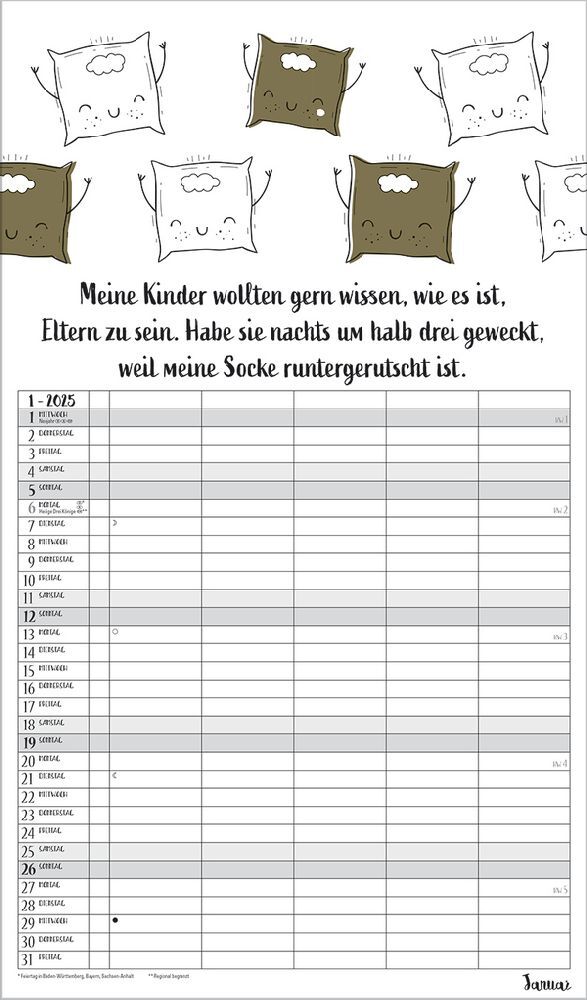 Bild: 9783731877103 | Visual Words Familienplaner 2025 | Korsch Verlag | Kalender | 14 S.