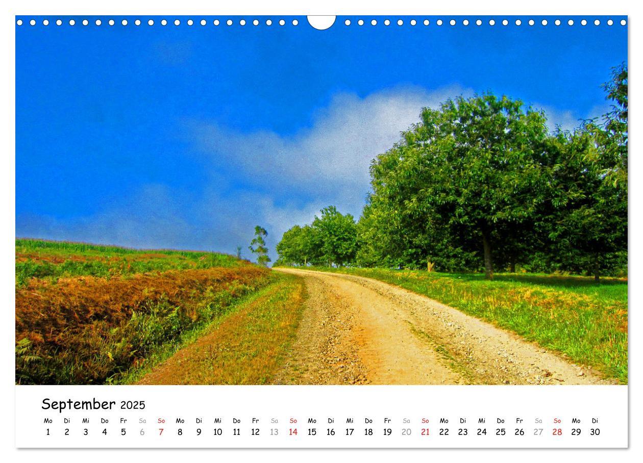 Bild: 9783435193295 | Jakobsweg - Camino Ingles (Wandkalender 2025 DIN A3 quer), CALVENDO...