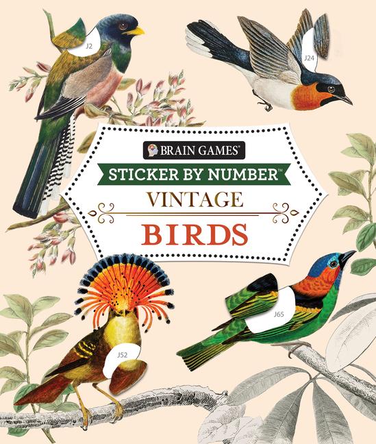 Cover: 9781639384204 | Brain Games - Sticker by Number - Vintage: Birds | Ltd (u. a.) | Buch