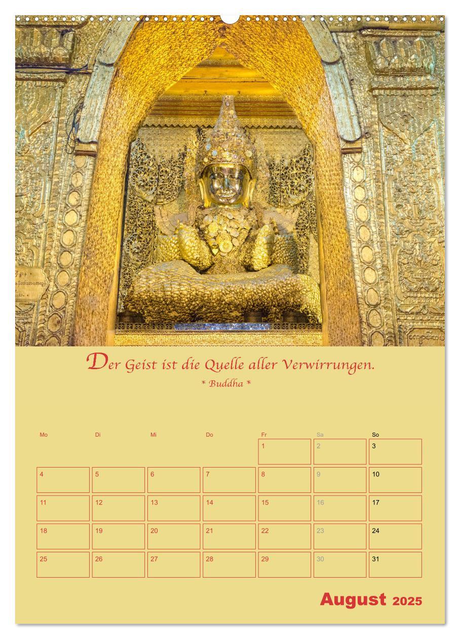 Bild: 9783435927586 | BUDDHA IN GOLD - Mit buddhistischen Sprüchen (Wandkalender 2025 DIN...