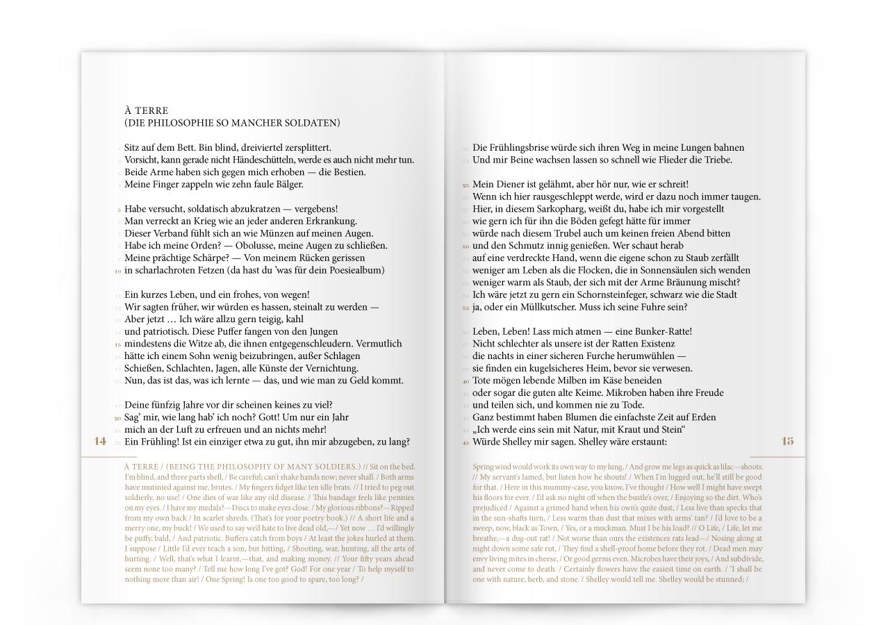 Bild: 9783940249555 | DIE ERBÄRMLICHKEIT DES KRIEGES | Wilfred Owen | Taschenbuch | 140 S.