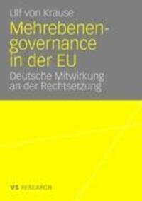 Cover: 9783531160894 | Mehrebenengovernance in der EU | Ulf von Krause | Taschenbuch | ix