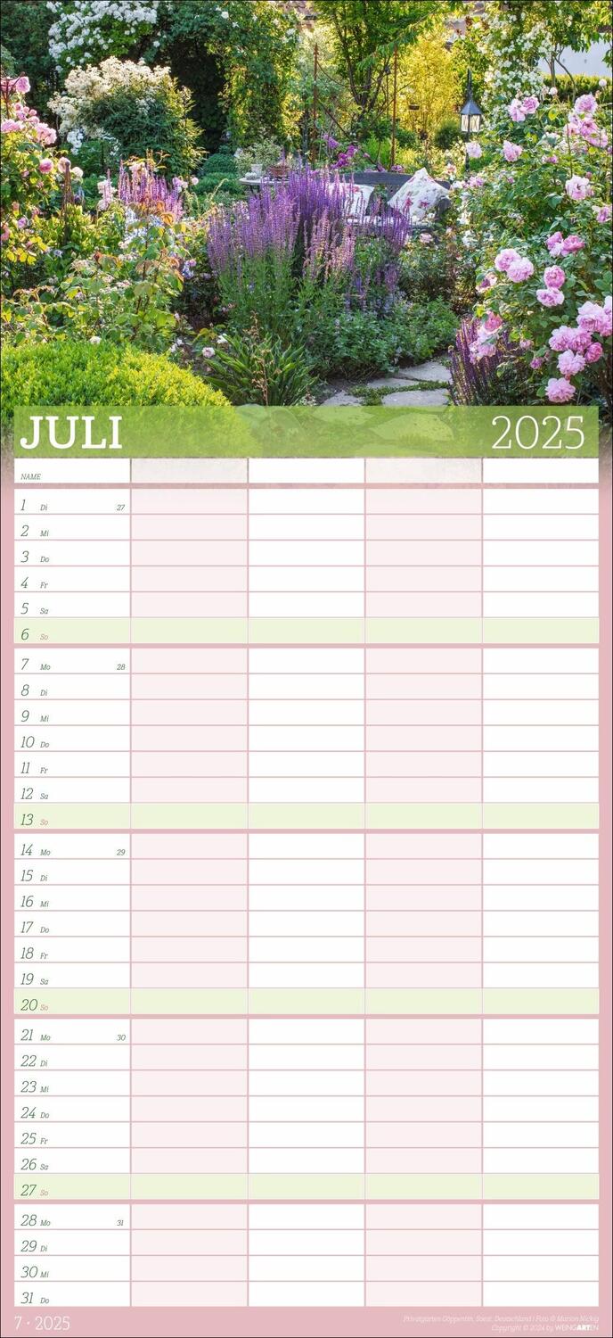 Bild: 9783839901052 | Garten Familienplaner 2025 | Kalender | Spiralbindung | 15 S. | 2025