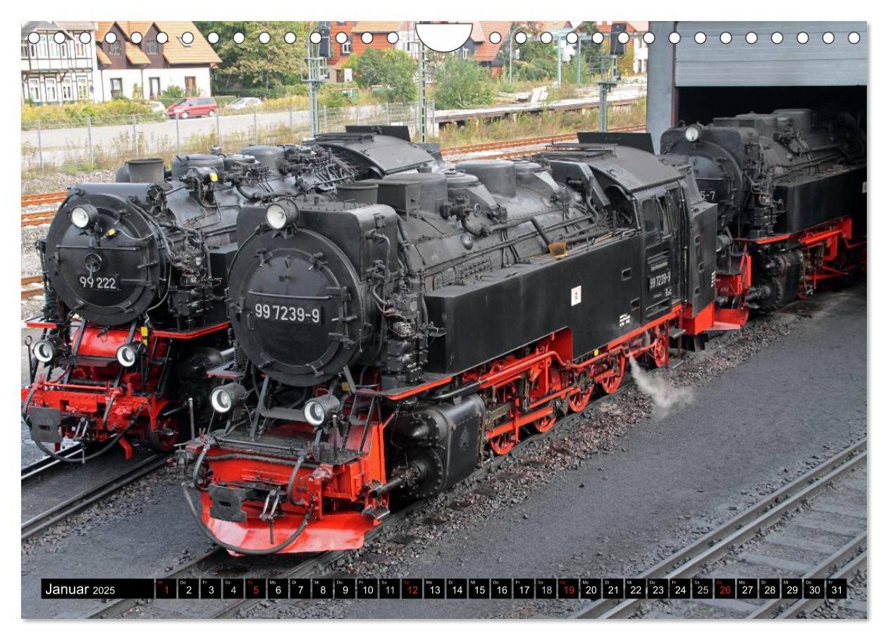 Bild: 9783435754960 | Die Brockenbahn - Mit Volldampf durch den Harz (Wandkalender 2025...