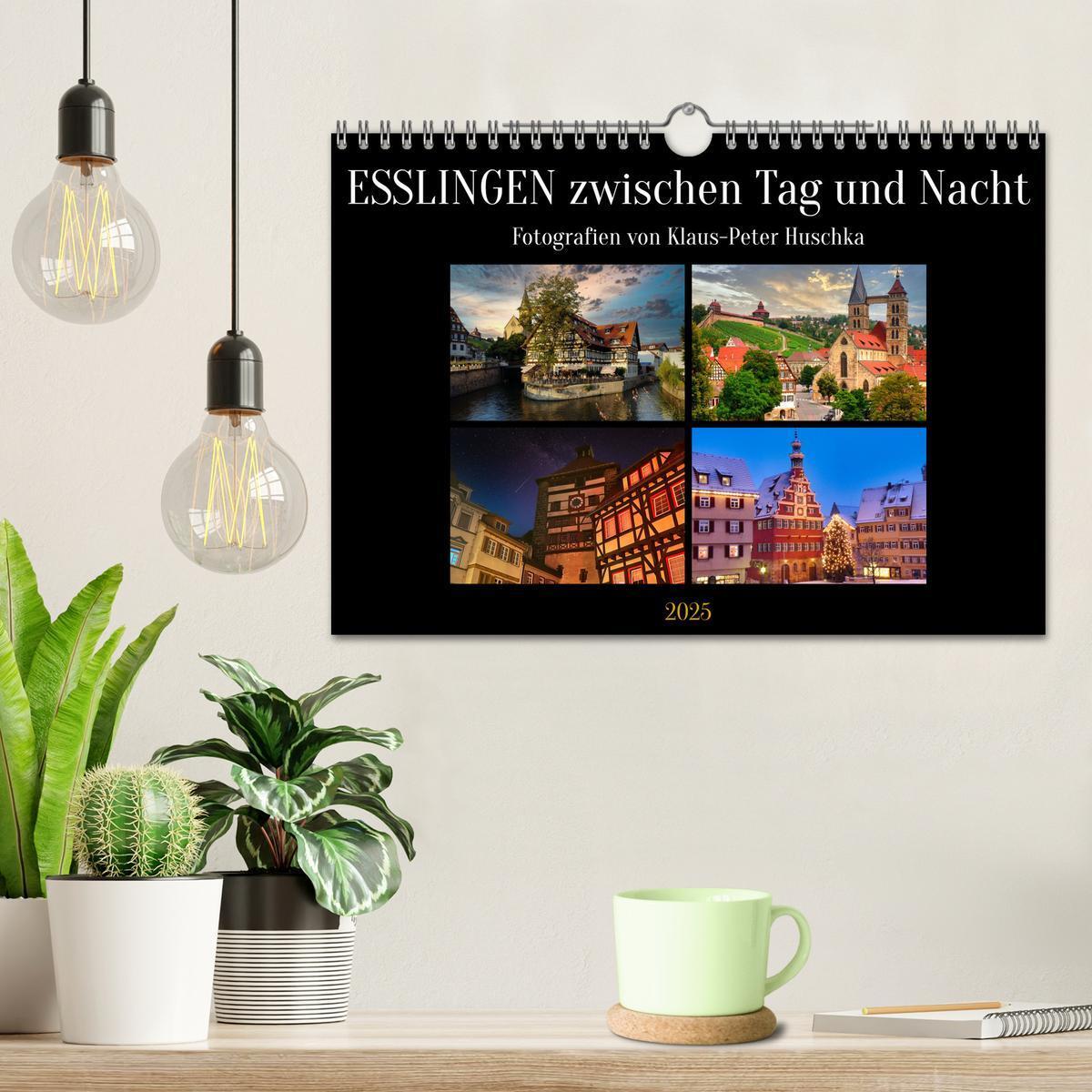 Bild: 9783457180662 | Esslingen zwischen Tag und Nacht (Wandkalender 2025 DIN A4 quer),...